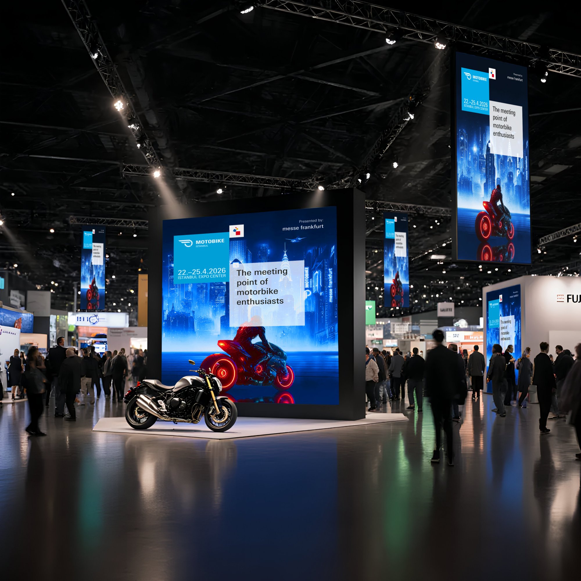 Messe Frankfurt indoor reklam ve fuar standı tasarımı — ASM Reklam